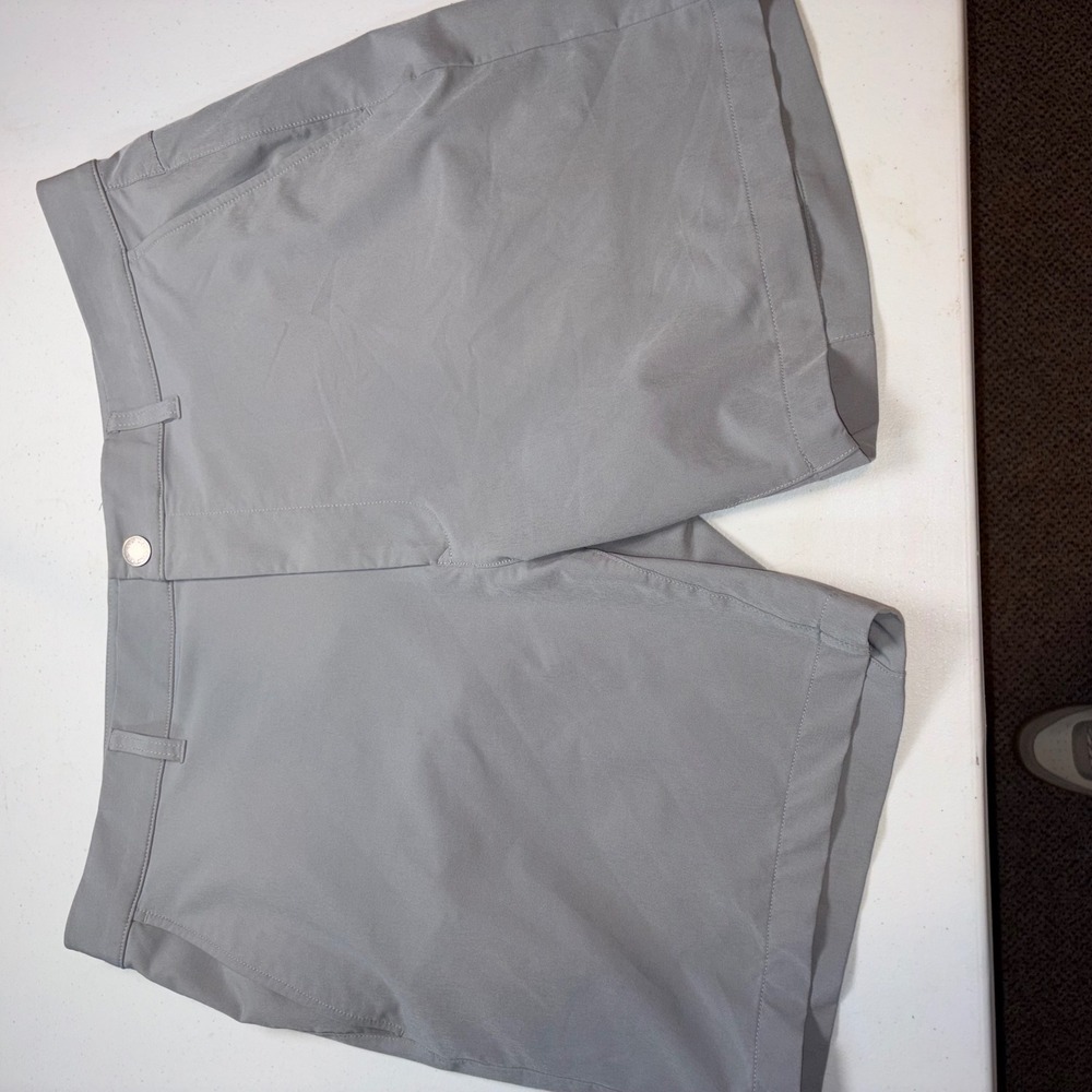 Bonobos Performance Link Golf Shorts Mens 38 Slim Grey Technical 8 Inch Inseam